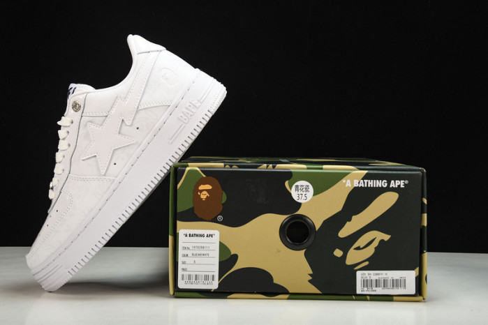 a bathing ape bape sta low with paint copshoe bp-055