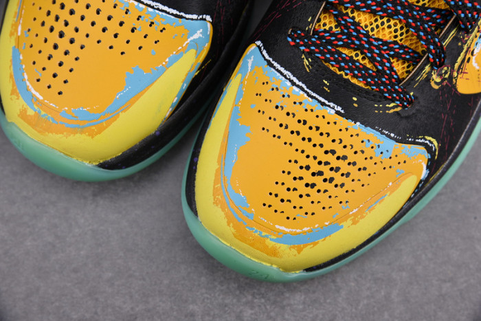 zoom kobe 5 x lakers black/de sol-varsity purple 386430-071