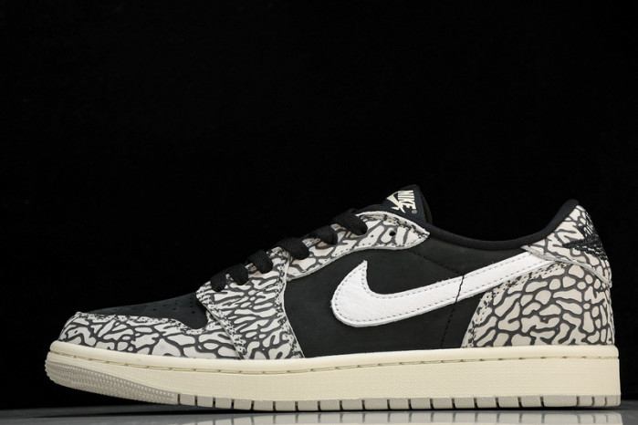 jordan 1 retro low og black cement - cz0790-001