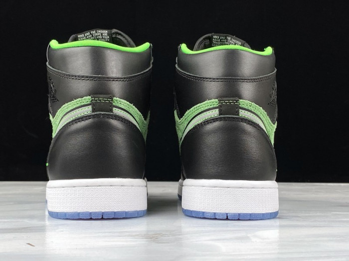 jordan 1 retro high zoom black green - ck6637-002