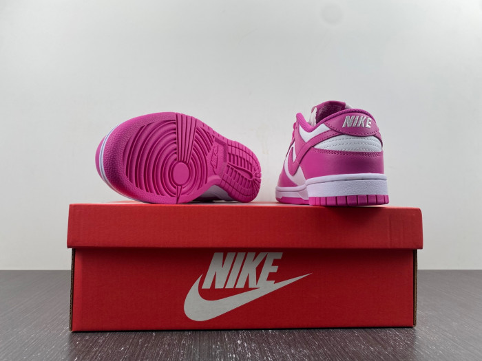 nike dunk low active fuchsia (gs) - fj0704-100