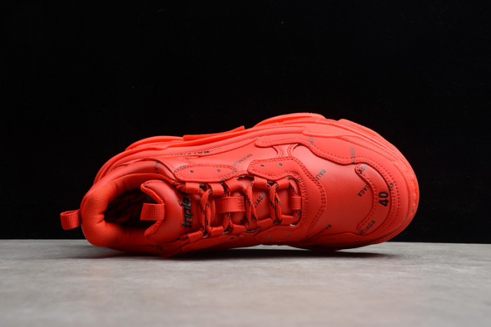 bl triple s trainers red letters -kickze bl5