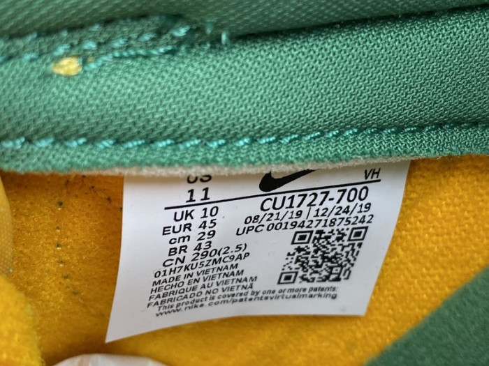 nike dunk low brazil (2020) - cu1727-700