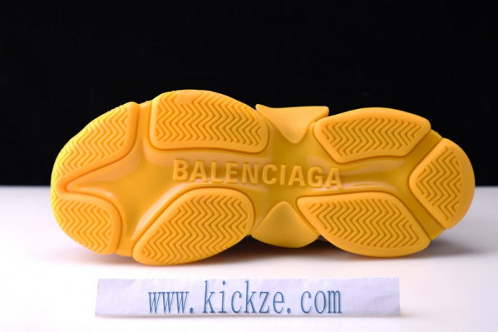 bl triple s trainers clear sole orange black 541624 w09e1 1766