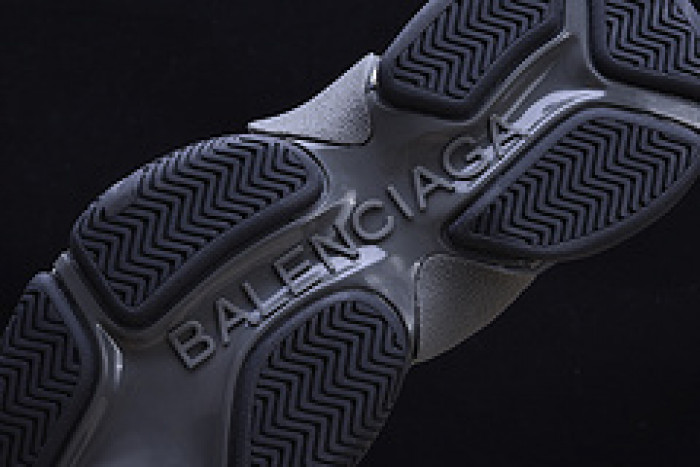 bl triple s sneakers red black