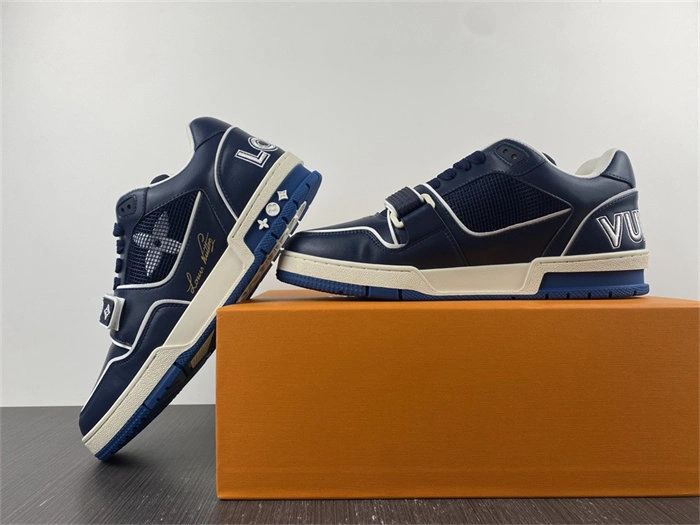 Luis Vitton Trainer Navy Mesh  1A9DEG EasyCare 2155